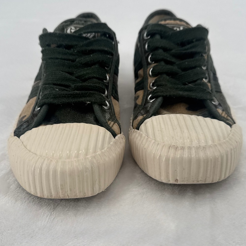 Gola Camouflage Canvas Sneakers in Green, Brown, Black - Picture 7 of 11